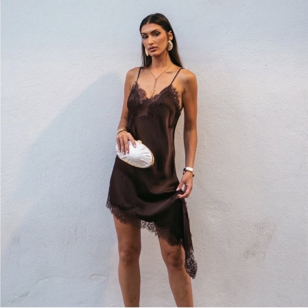 NWT Zara ZW Collection Asymmetrical Lace Dress